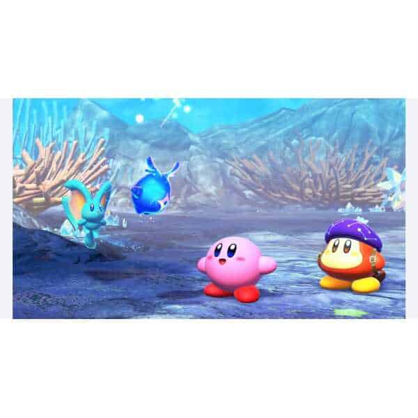 Kirby and friends explore underwater in Star-Crossed World on Nintendo Switch 2.