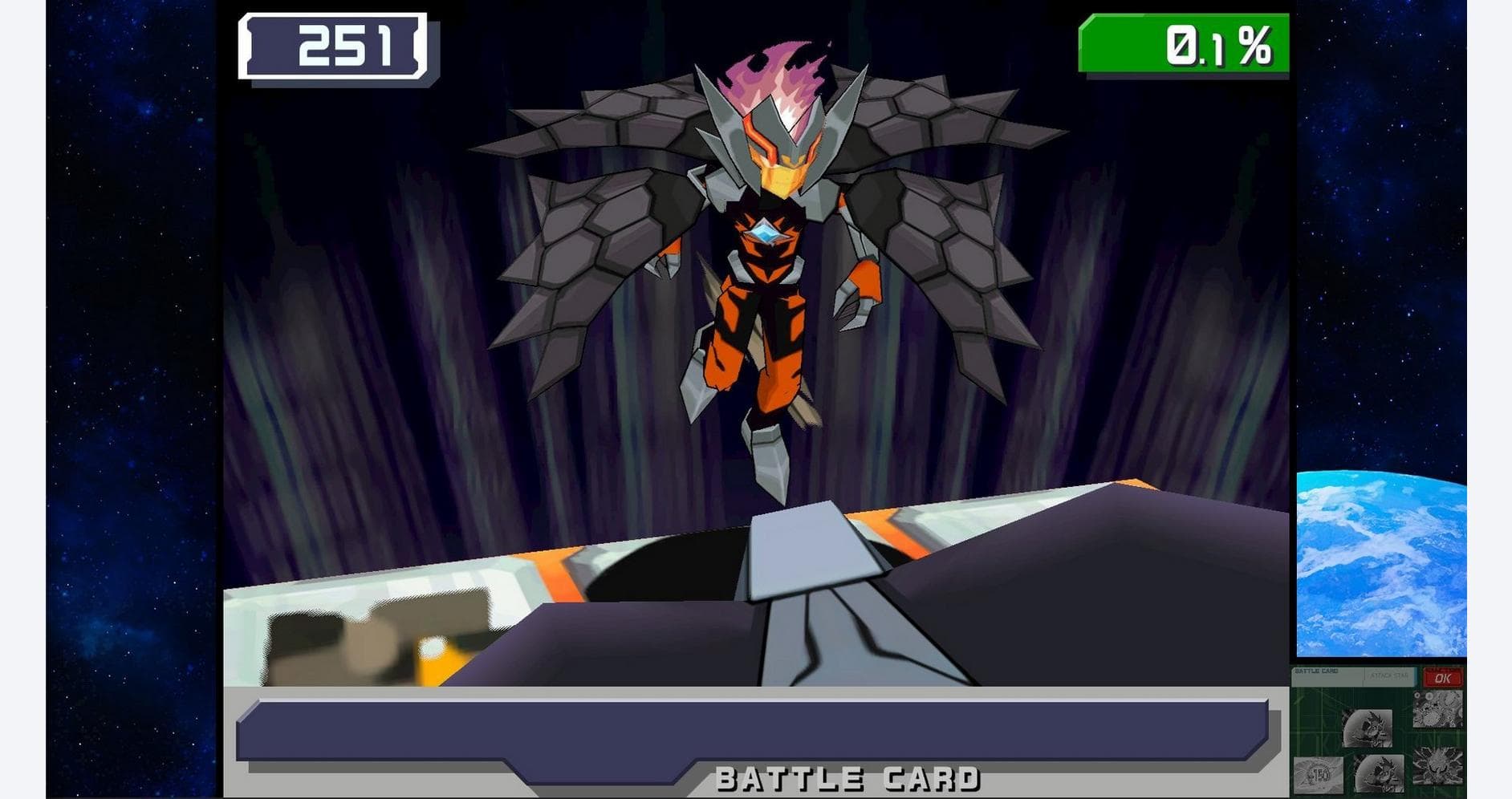Screenshot of Mega Man Star Force Legacy Collection featuring a boss battle scene.
