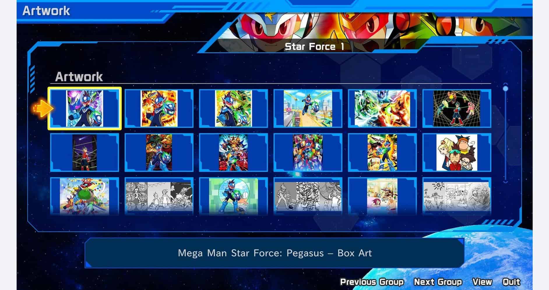 Mega Man Star Force artwork from the Legacy Collection game.