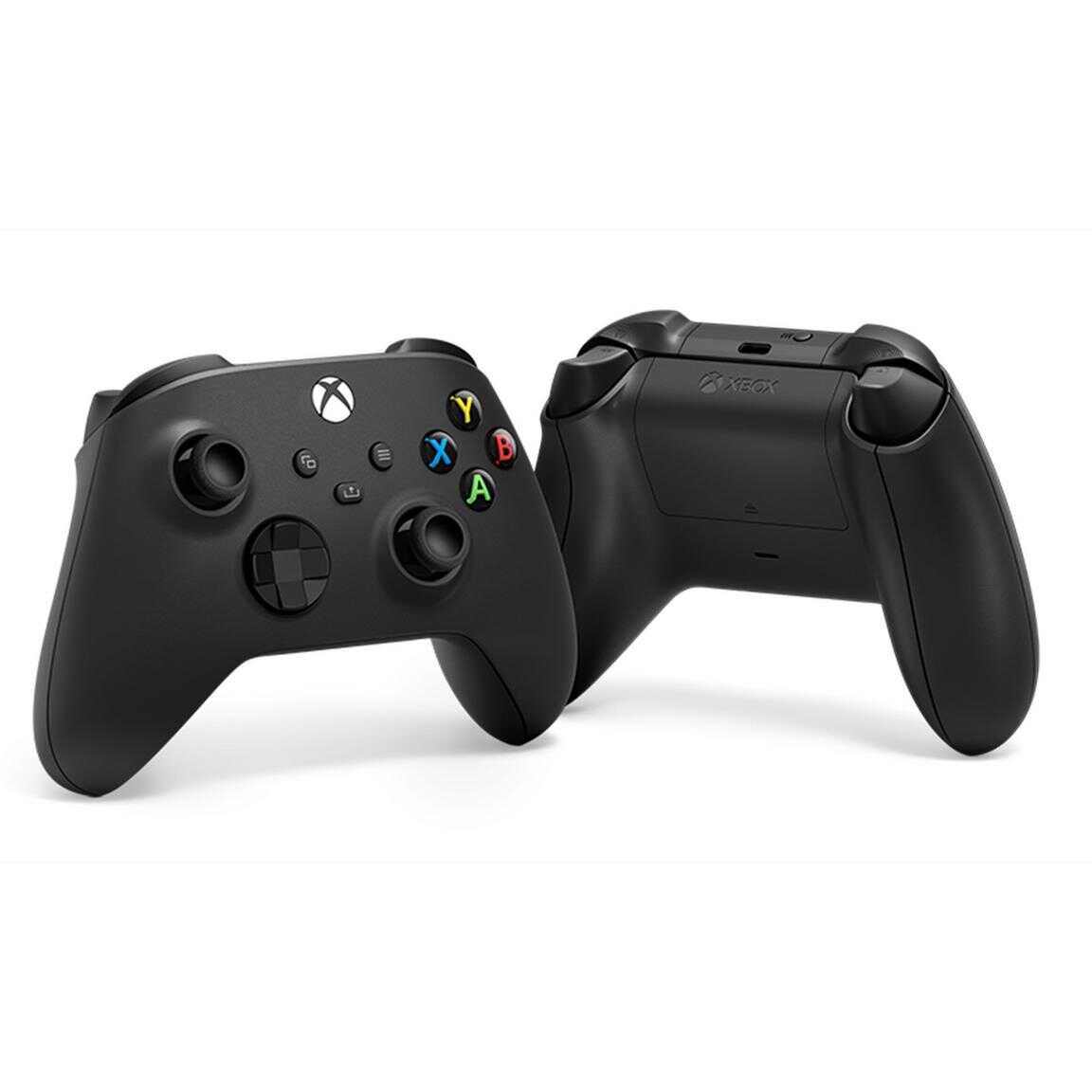 Xbox Series X wireless controller in carbon black color for gaming.
