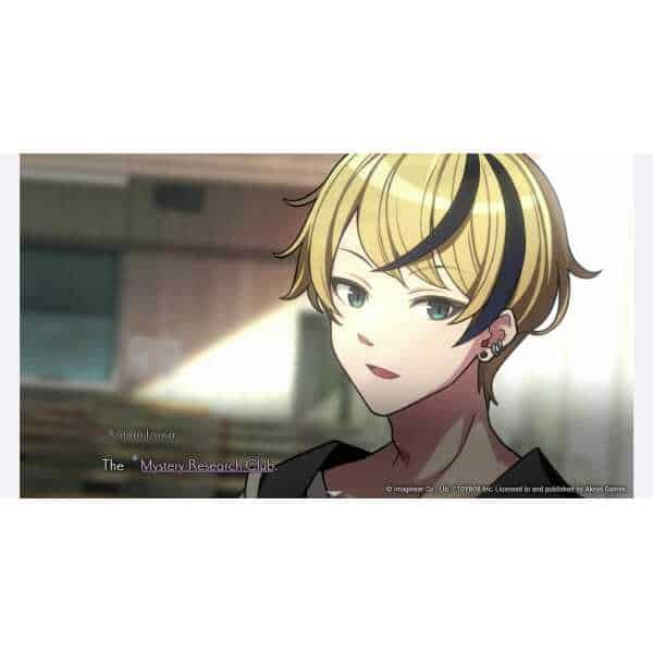 Anime-style character from "Path of Mystery: A Brush with Death" game scene.