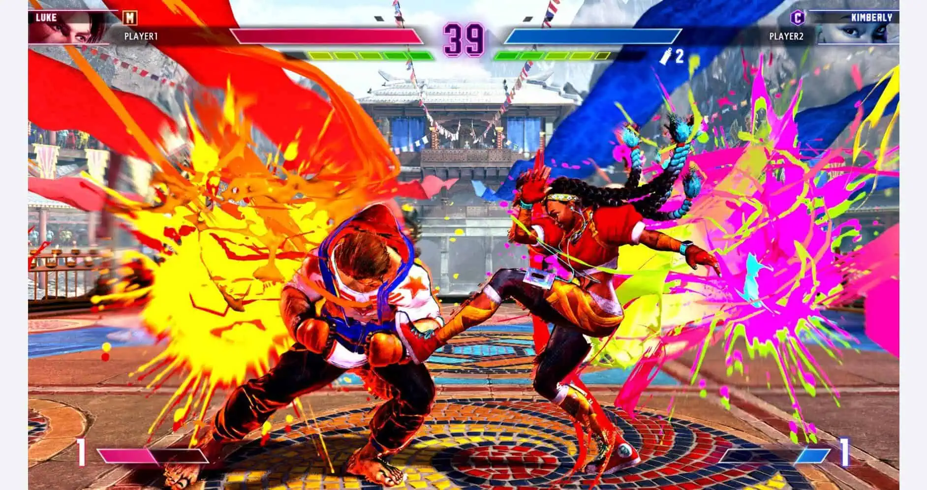 Gameplay of Street Fighter 6 Fighters Edition showing intense combat action.