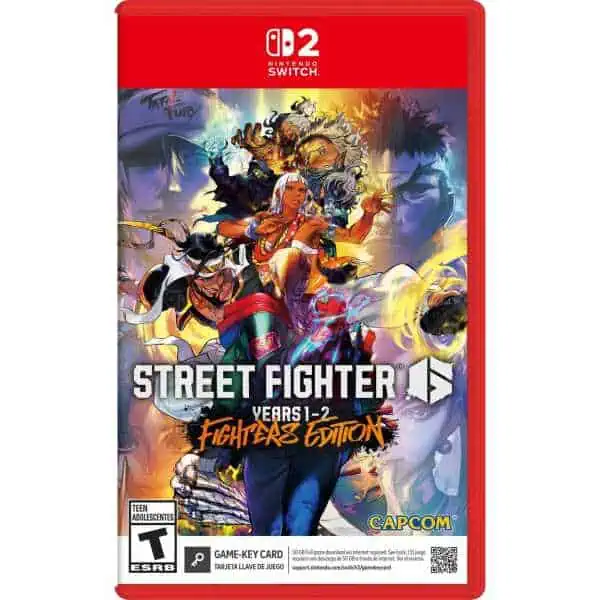 Nintendo Switch Street Fighter 6 Fighters Edition game cover with characters in action.