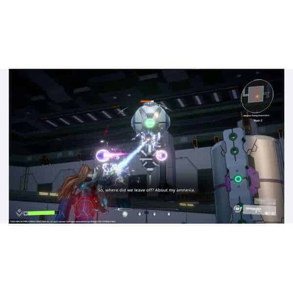 Futuristic robot battling in sci-fi environment for Scar-Lead Salvation.