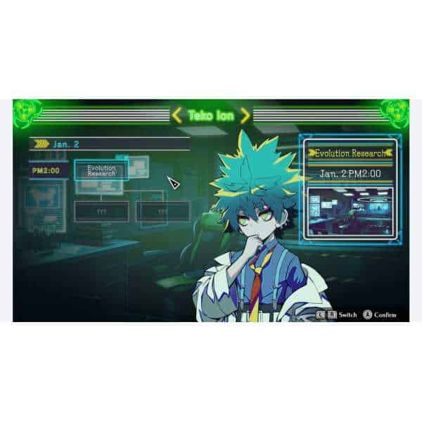 Dynamic scene from Shuten Order game featuring futuristic lab environment.