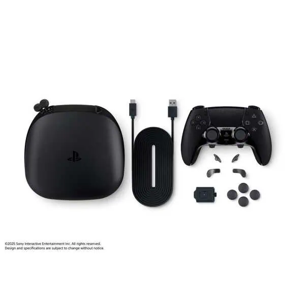 High-quality PlayStation 5 console with DualSense controller, charging dock, and accessories for gam.