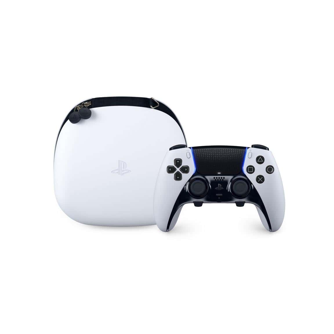 PlayStation 5 console with DualSense wireless controller for gaming.