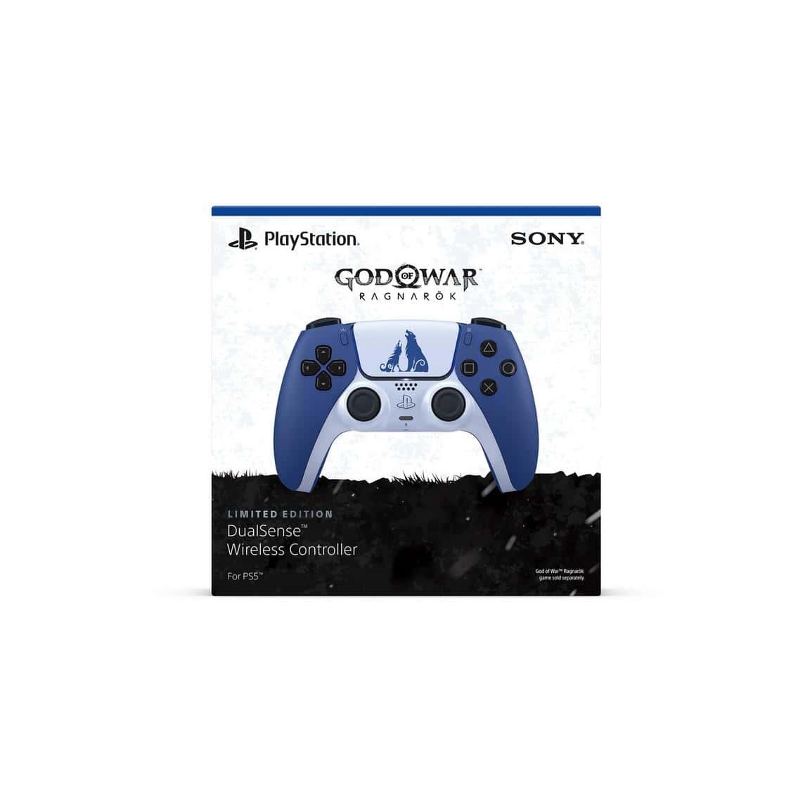 God of War Ragnarok limited edition DualSense wireless controller for PS5.