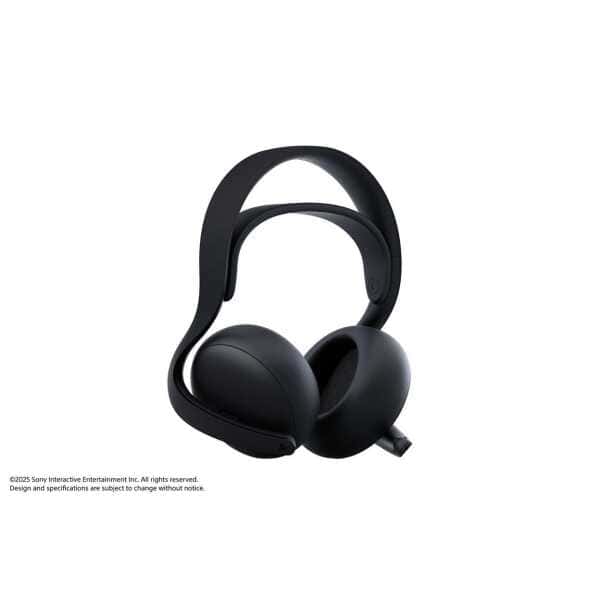 Wireless gaming headset with microphone, black, for immersive sound and communication.