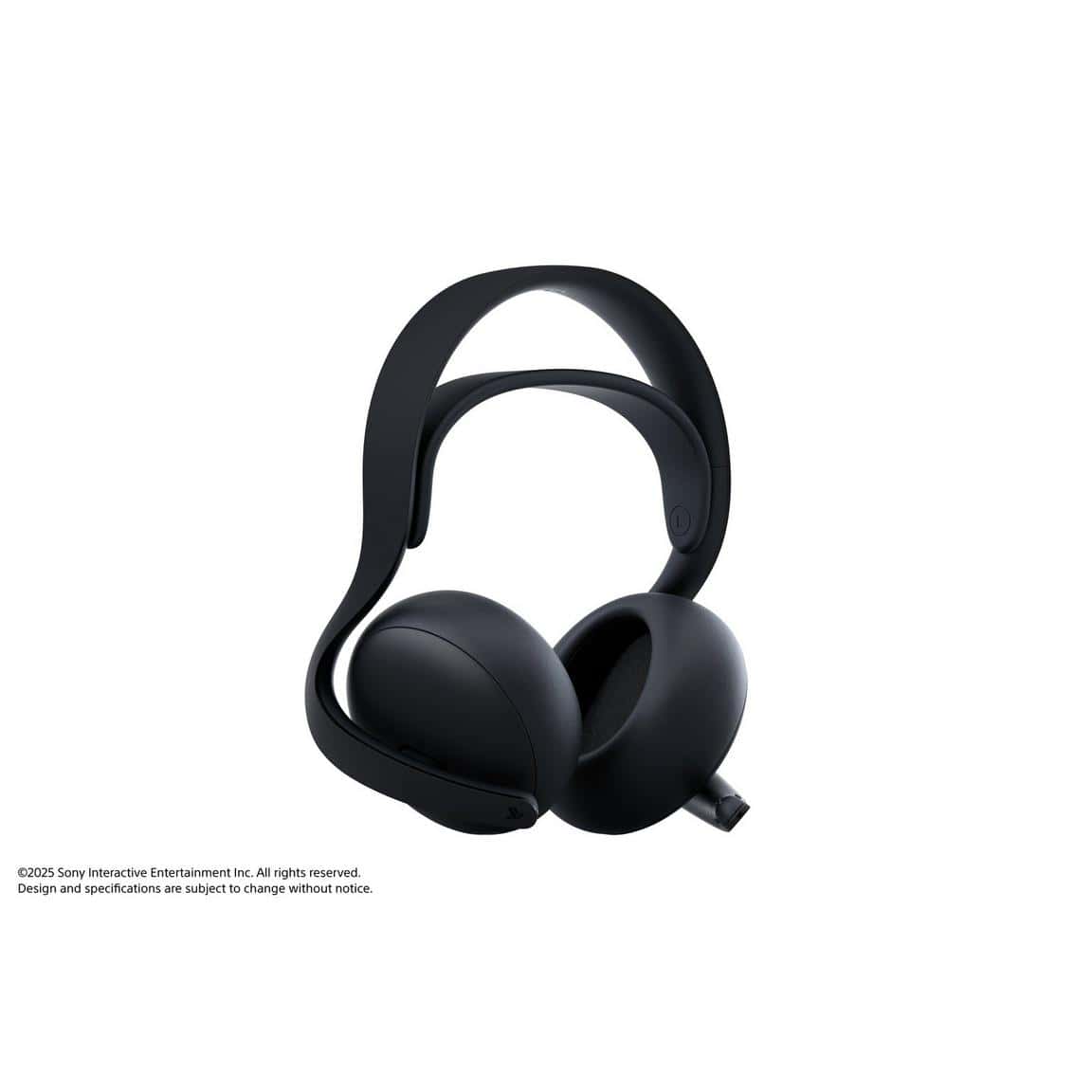 Wireless gaming headset with microphone, black, for immersive sound and communication.