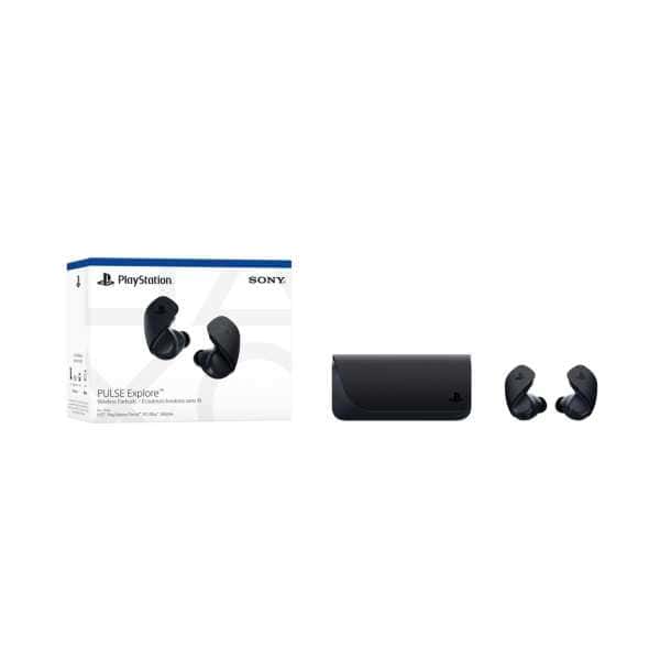 Wireless earbuds and charging case for PlayStation by Sony, compatible with PS5 and PS4 gaming conso.