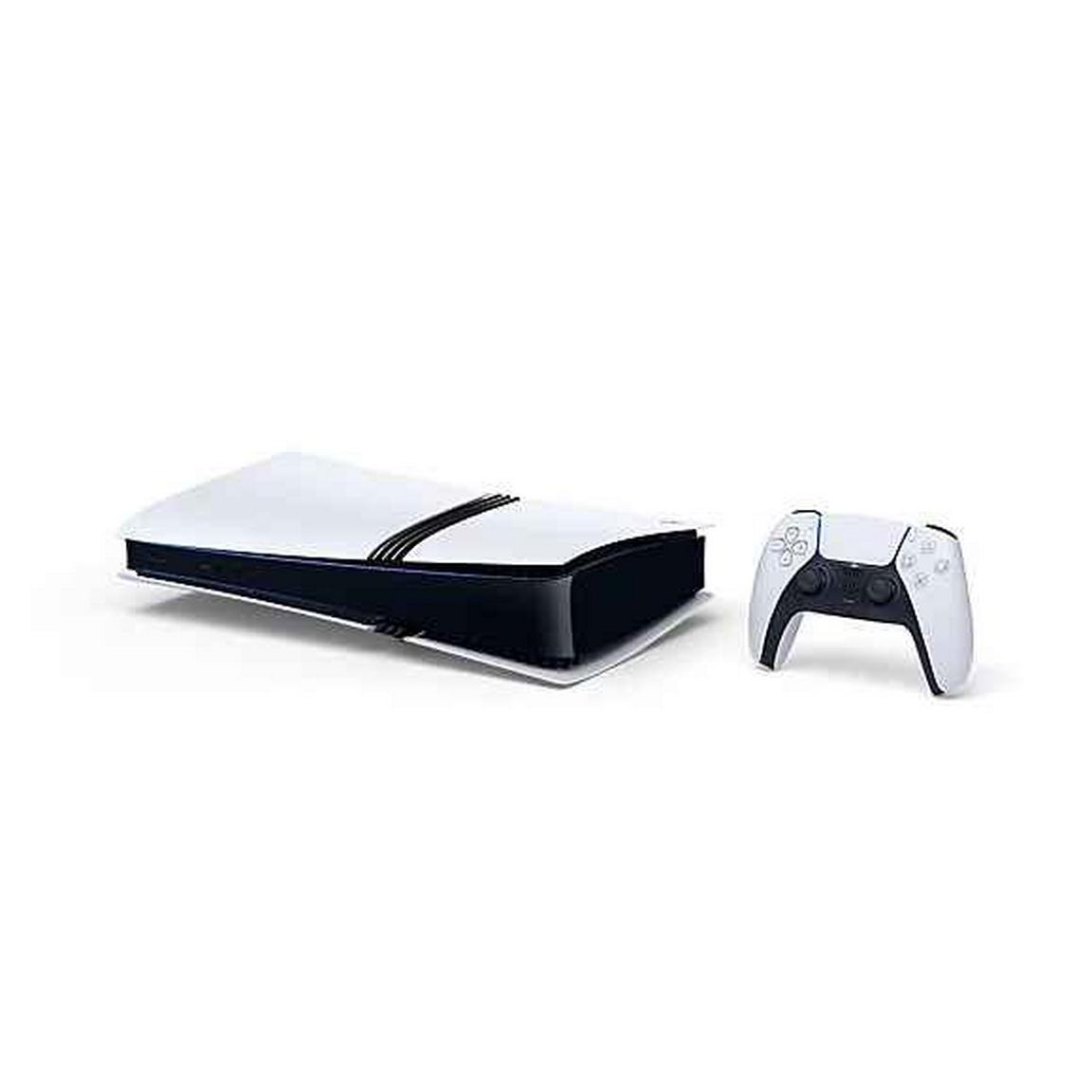 Modern gaming console with wireless controller for immersive gaming experiences.