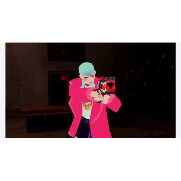 Sorry We're Closed Premium Edition gameware character with futuristic weapon.