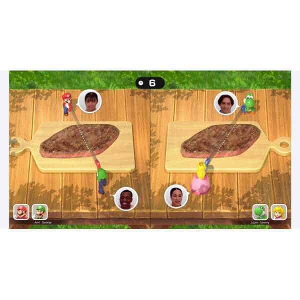 Super Mario Party Jamboree game on Nintendo Switch with colorful characters and gameplay.