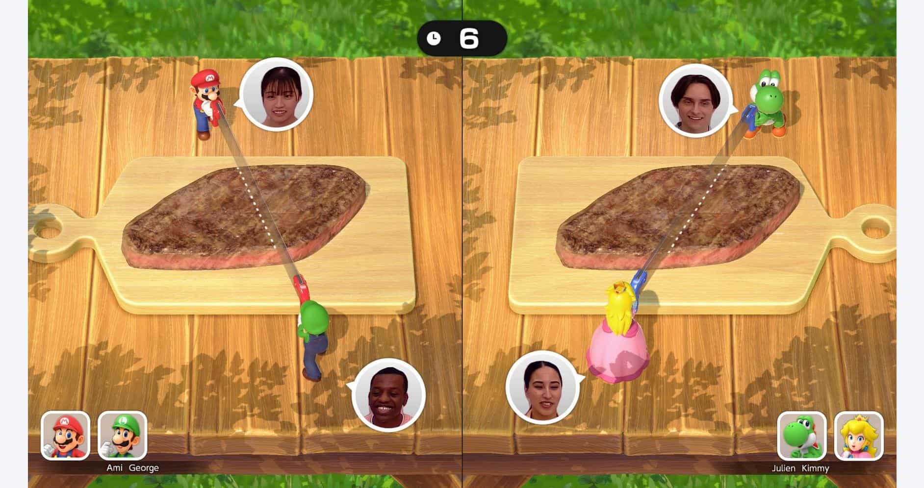 Super Mario Party Jamboree game on Nintendo Switch with colorful characters and gameplay.