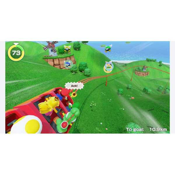 Super Mario Party Jamboree - Nintendo Switch 2 Edition gameplay scene with Mario characters.