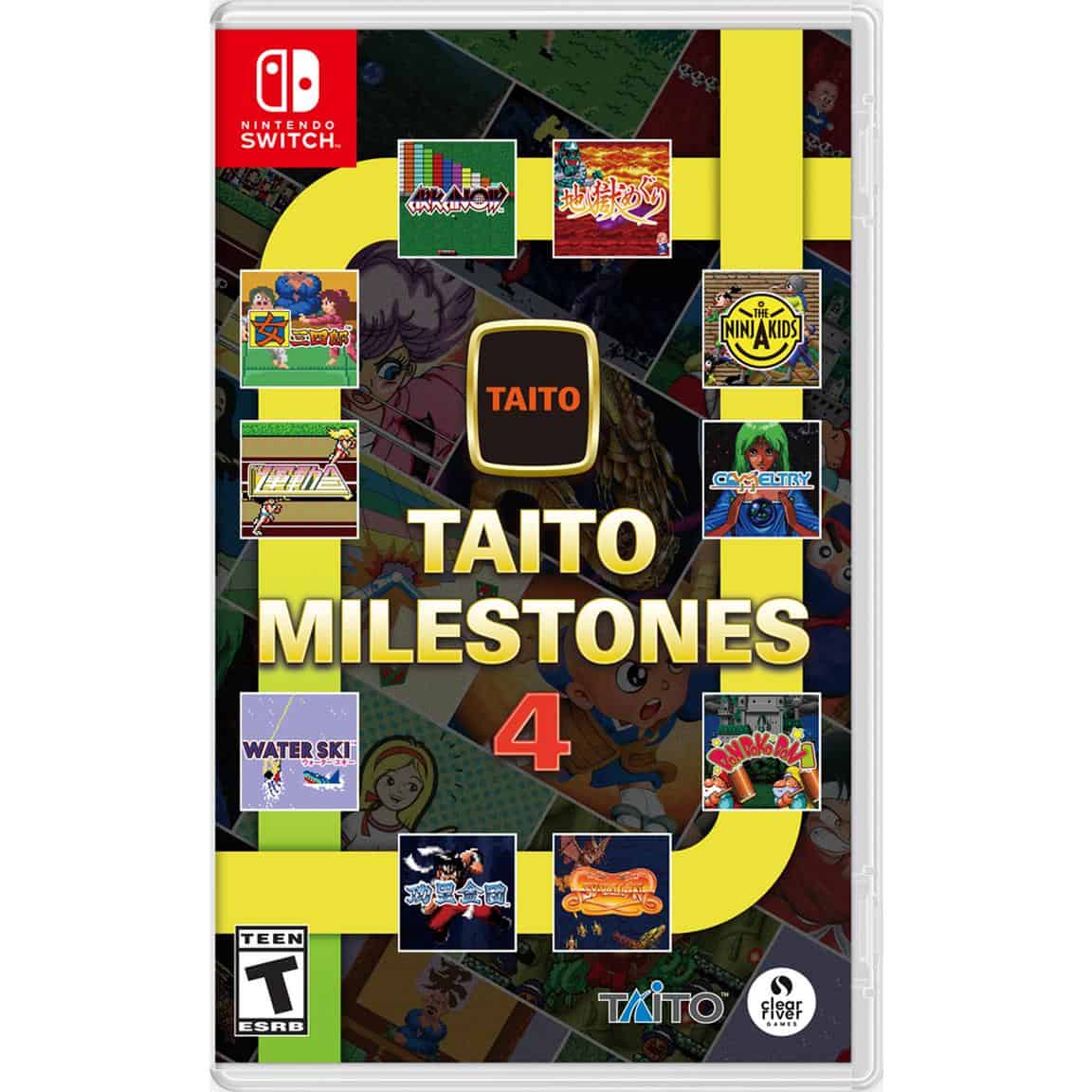 Classic Taito arcade games collection for Nintendo Switch, part of Taito Milestones series.