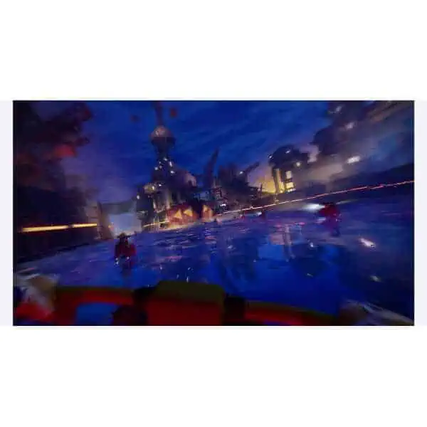 Gameware Tides of Tomorrow scene with futuristic water-based environment.