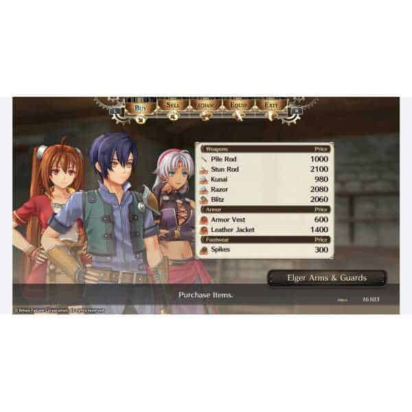 Characters from Trails in the Sky 1st Chapter game by Gameware.