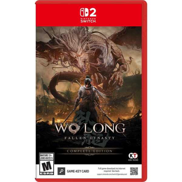 Gameware Wo Long Fallen Dynasty Complete Edition Nintendo Switch game cover.