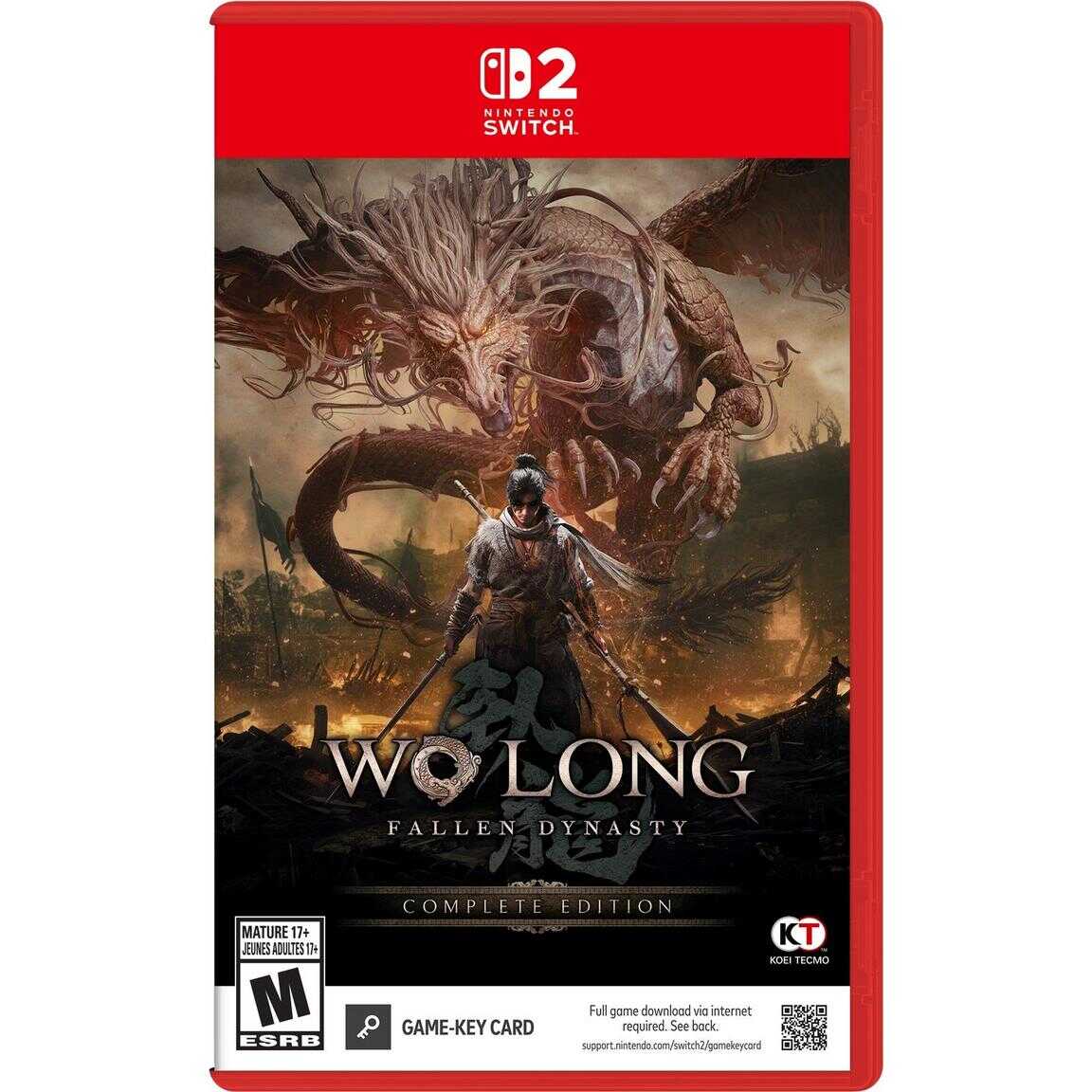 Gameware Wo Long Fallen Dynasty Complete Edition Nintendo Switch game cover.