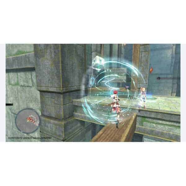 Epic fantasy game scene from Ys X: Proud Nordics Deluxe Edition, featuring characters in action.