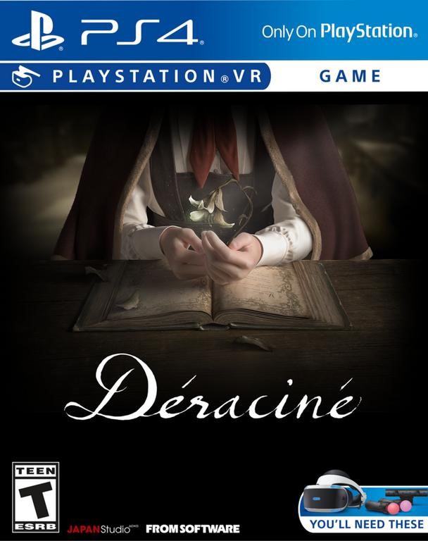 VR adventure game Déraciné for PlayStation 4, featuring immersive storytelling and magical explorati.